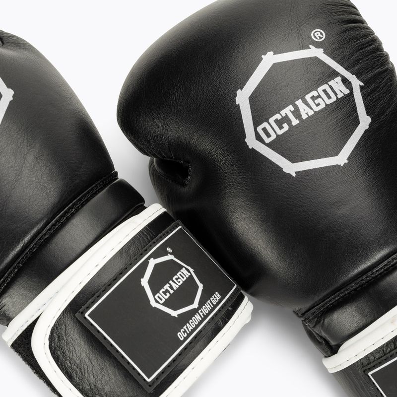 Mănuși de box Octagon Agat black/white 5
