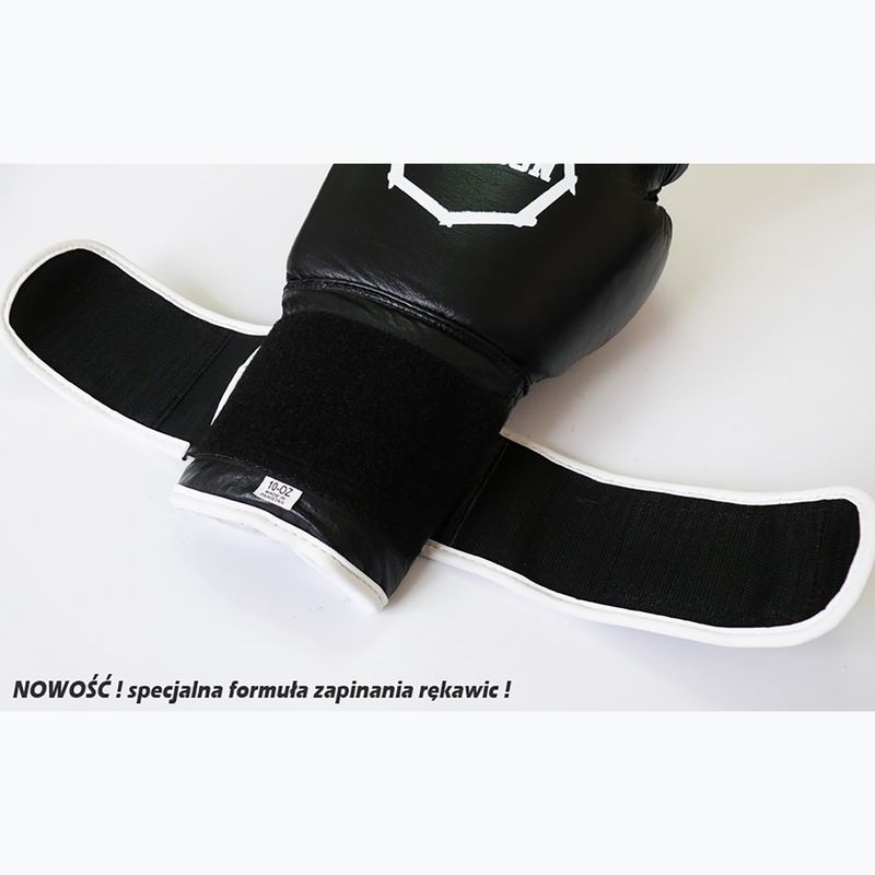 Mănuși de box Octagon Agat black/white 8