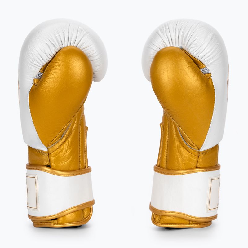 Mănuși de box Octagon Prince white/gold
