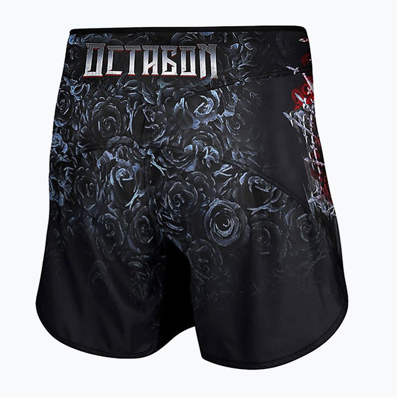 Pantaloni scurți de antrenament pentru bărbați Octagon Santa Muerte MMA black/multicolor 2