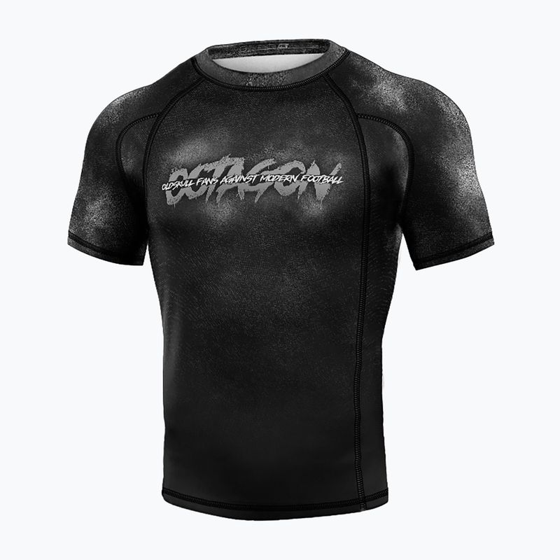 Rashguard pentru bărbați Octagon Premium Oldskull Fans negru/multicolor