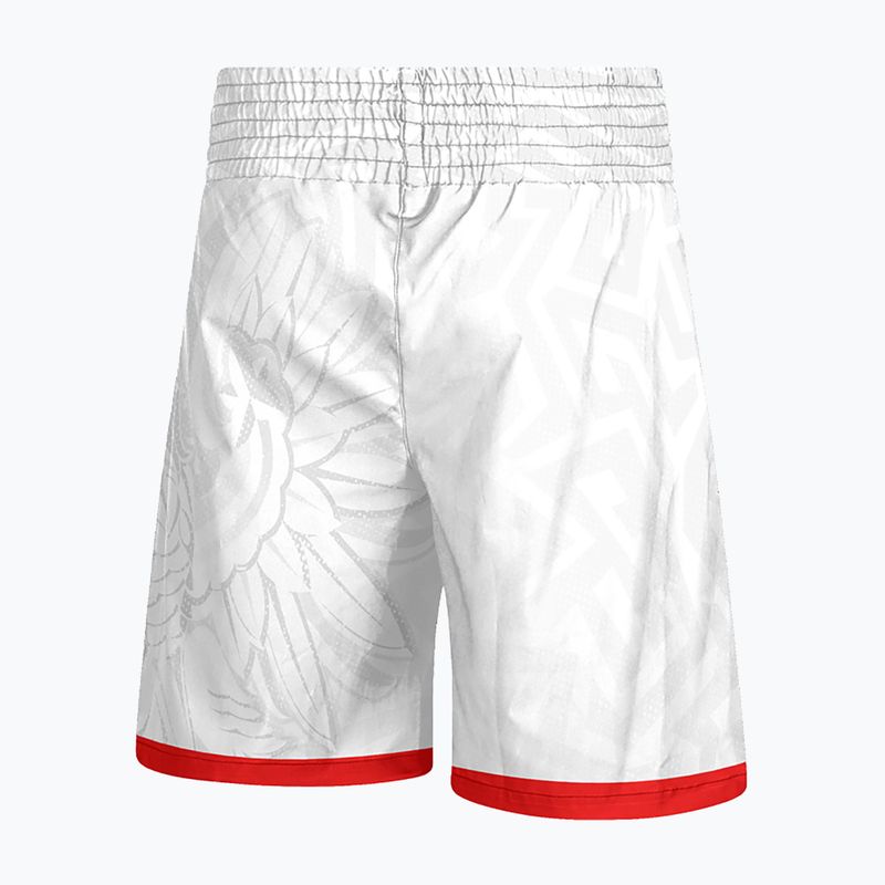 Pantaloni scurți de box pentru bărbați Octagon Polska Biało Czerwony white 2