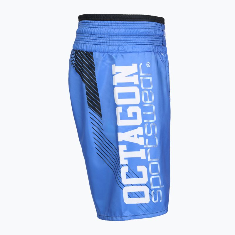 Pantaloni scurți de box pentru bărbați Octagon Diamond blue 3