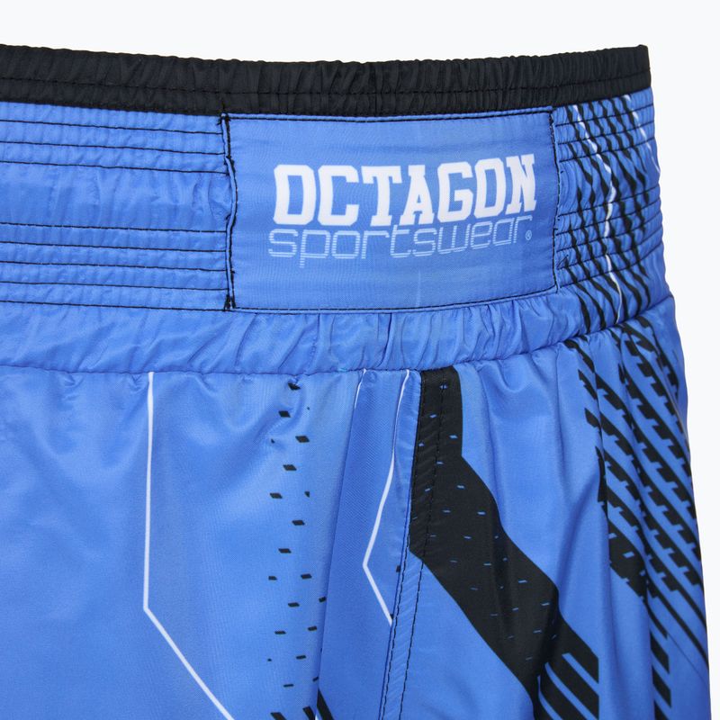 Pantaloni scurți de box pentru bărbați Octagon Diamond blue 4