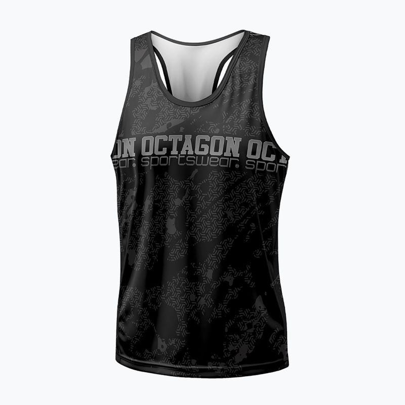 Tank top bărbătesc Octagon Geo Grunge black