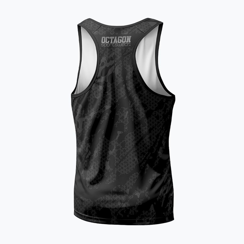 Tank top bărbătesc Octagon Geo Grunge black 2