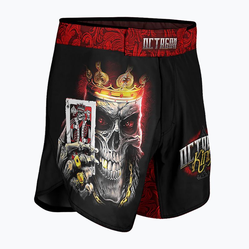 Pantaloni scurți de antrenament pentru bărbați Octagon King 2 MMA black/multicolor 3