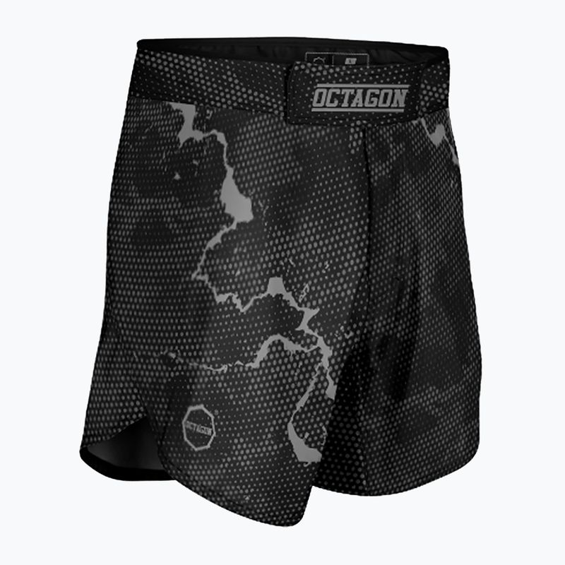 Pantaloni scurți de antrenament pentru bărbați Octagon Marble Camo MMA camo grey 3