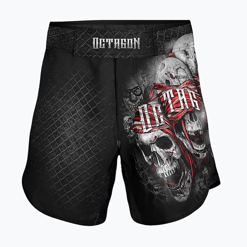 Pantaloni scurți de antrenament pentru bărbați Octagon The Rules MMA black/multicolor