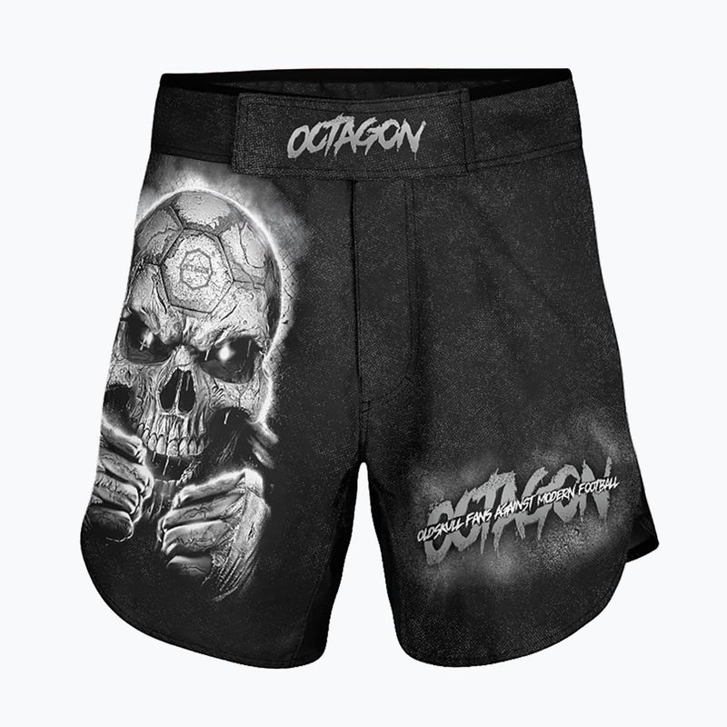 Pantaloni scurți de antrenament pentru bărbați Octagon Oldskull Fans MMA black/multicolor