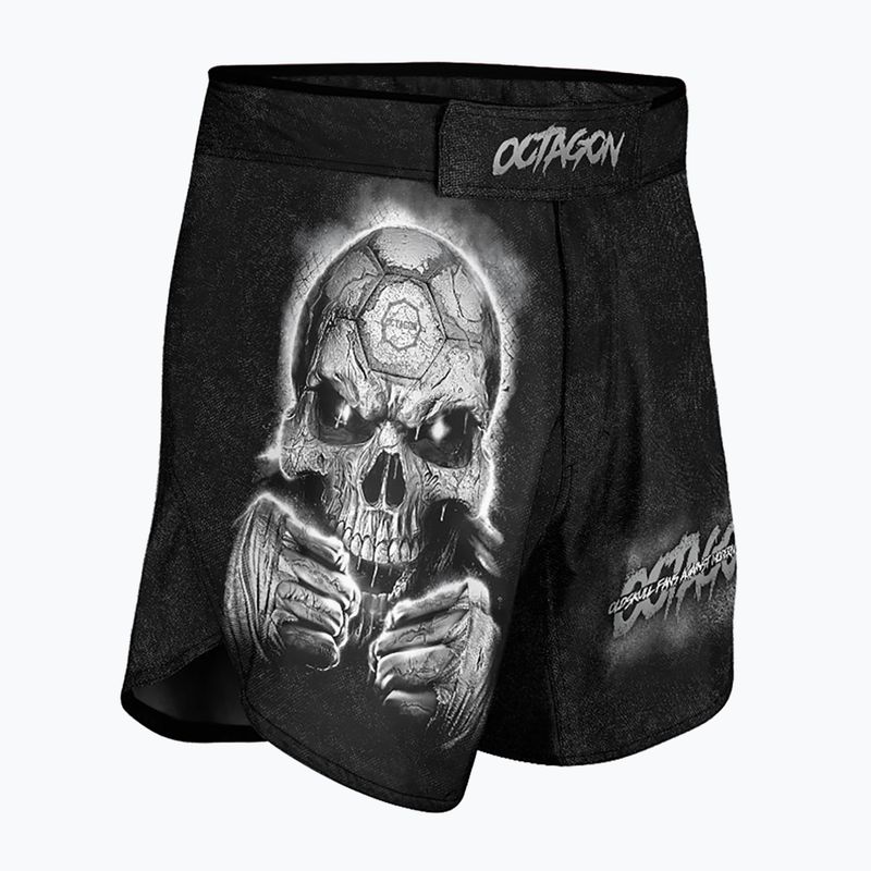 Pantaloni scurți de antrenament pentru bărbați Octagon Oldskull Fans MMA black/multicolor 3