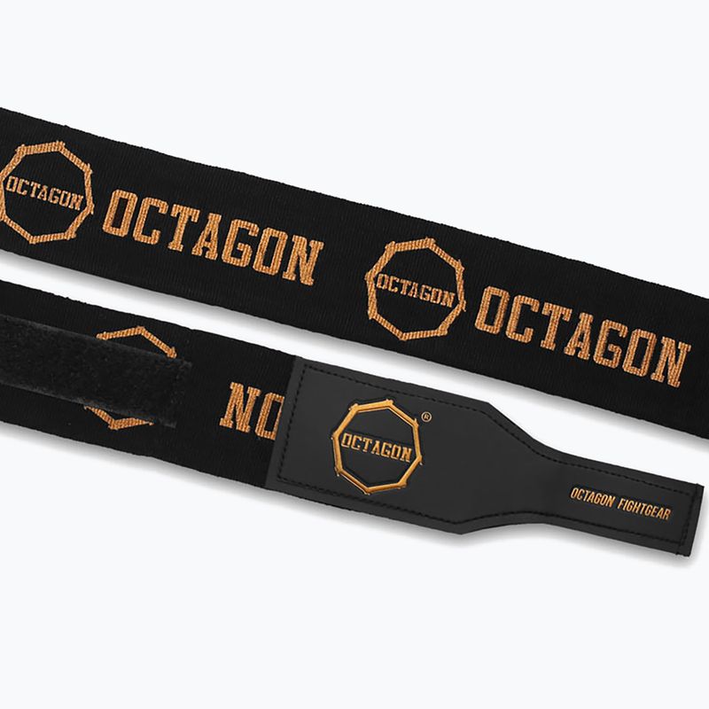 Bandaje de box Octagon Fightgear Supreme Printed 500 cm black/gold 3