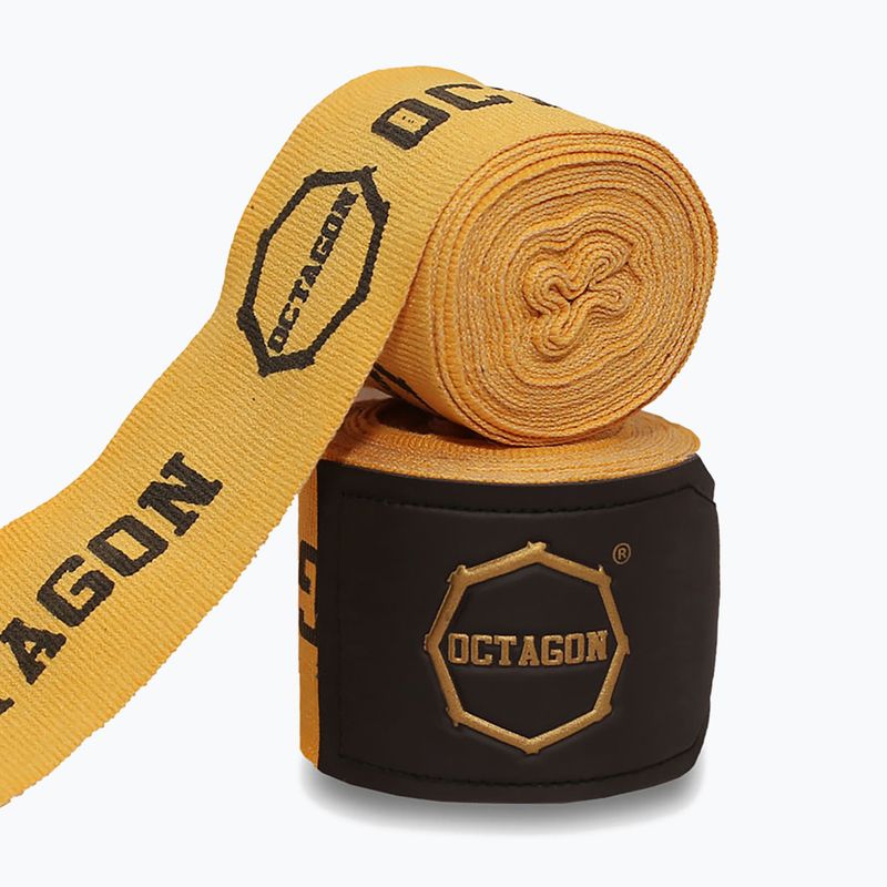 Bandaje de box Octagon Fightgear Supreme Printed 500 cm gold 2