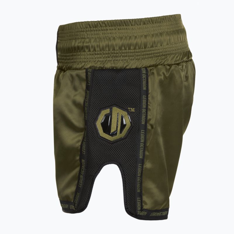 Pantaloni scurți de antrenament Octagon Kickboxing/Muay Thai Legion Future Premium army green 5