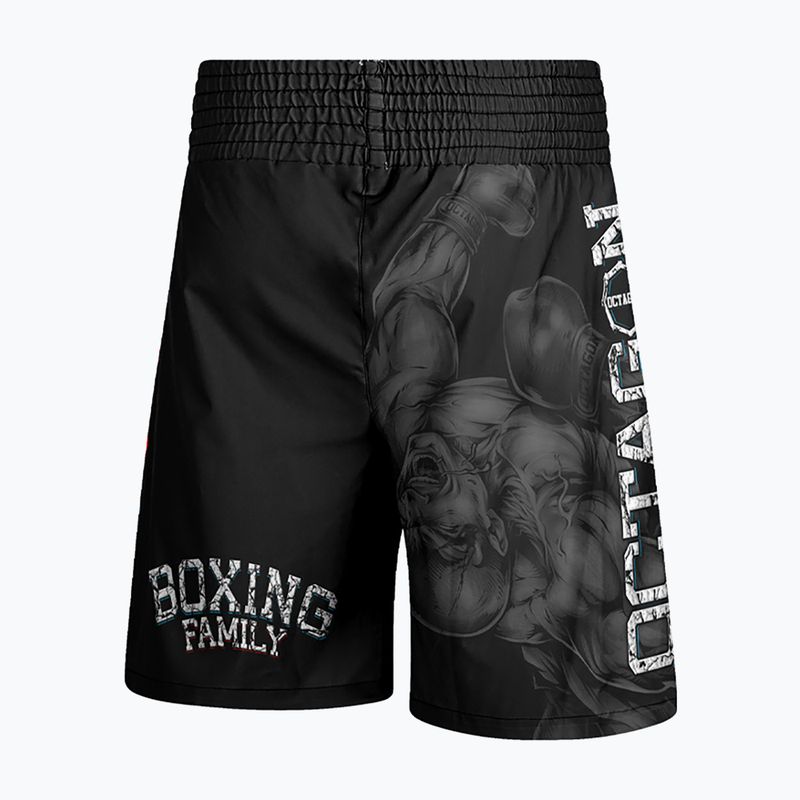 Pantaloni scurți de box pentru bărbați Octagon Boxing Family black/multicolor 2