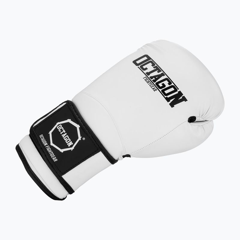Mănuși de box Octagon Matt white 2