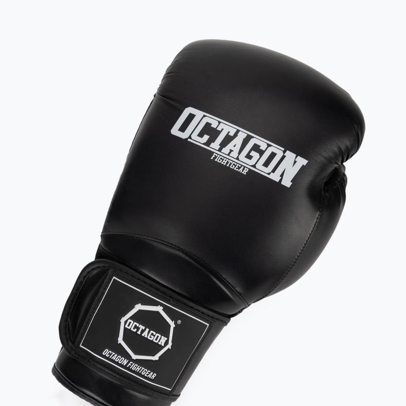 Mănuși de box Octagon Matt black 5