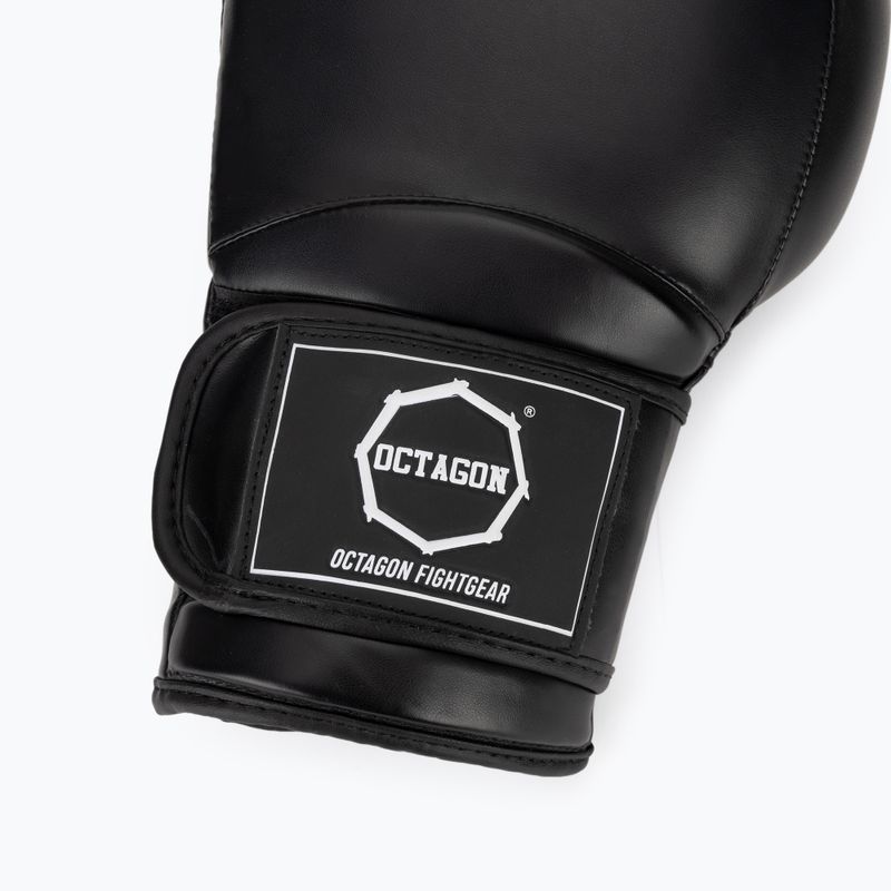 Mănuși de box Octagon Matt black 6