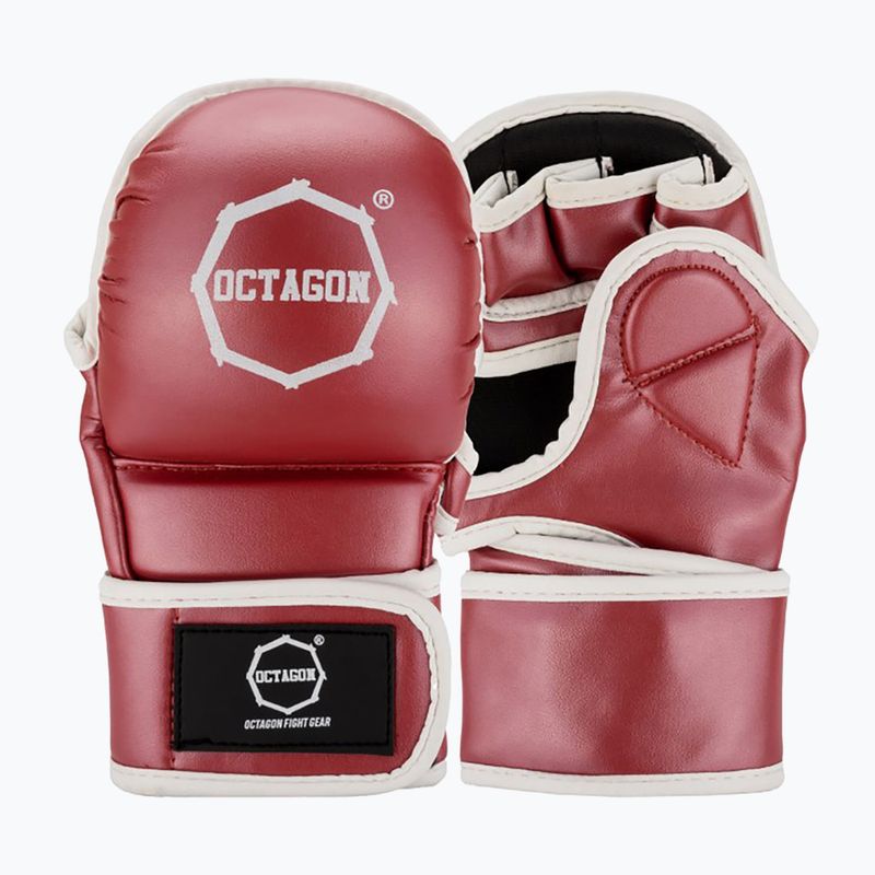 Mănuși de grappling Octagon Metallic MMA red