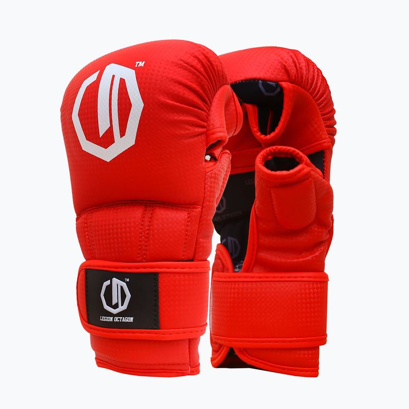 Mănuși de sparring Octagon Legion Kevlar MMA red 2