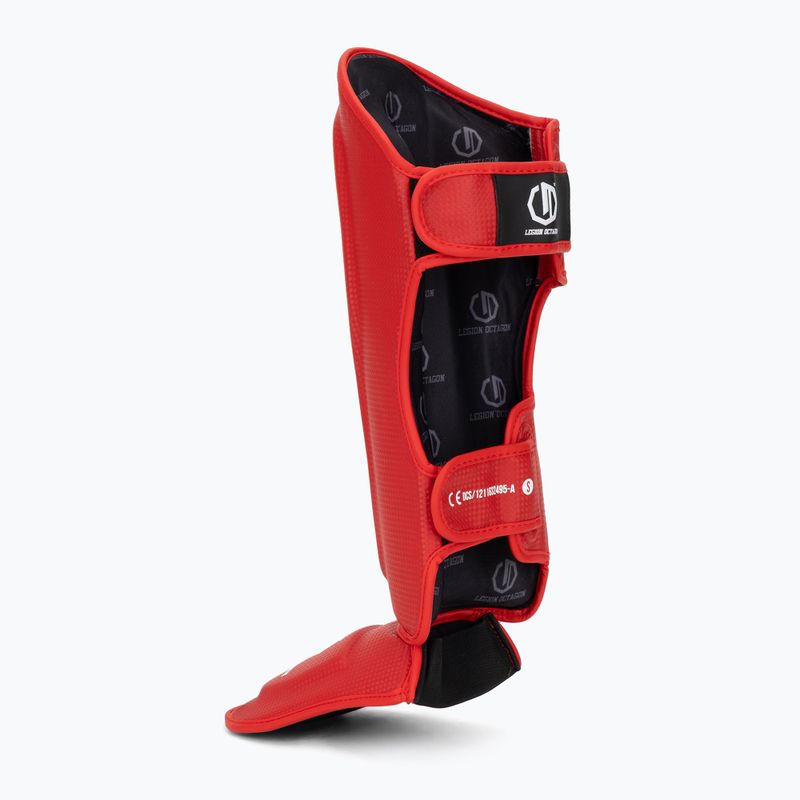 Apărători pentru tibii și picioare Octagon Legion Kevlar red 3