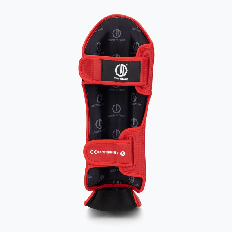 Apărători pentru tibii și picioare Octagon Legion Kevlar red 5