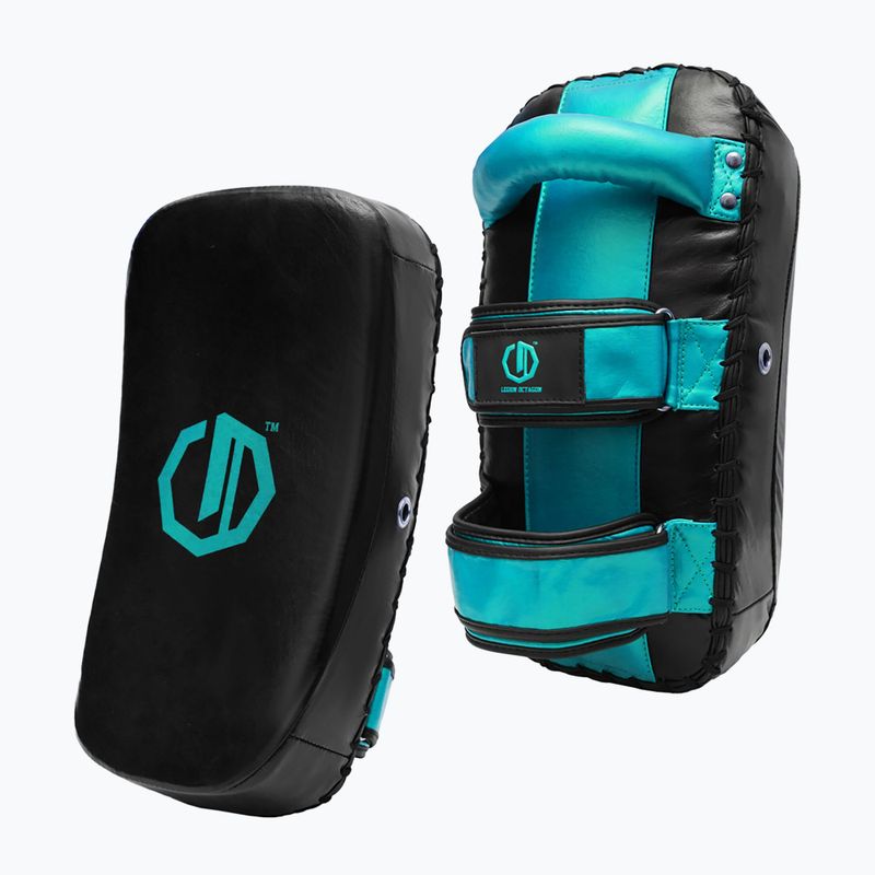 Scut de antrenament pentru antrenor Octagon Thai Pad PAO Legion Matrix 2 buc. black/sea green 2