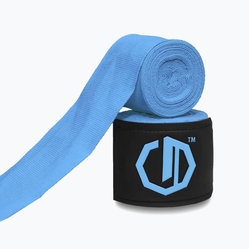 Bandaje de box Octagon Legion Supreme 400 cm light blue 2