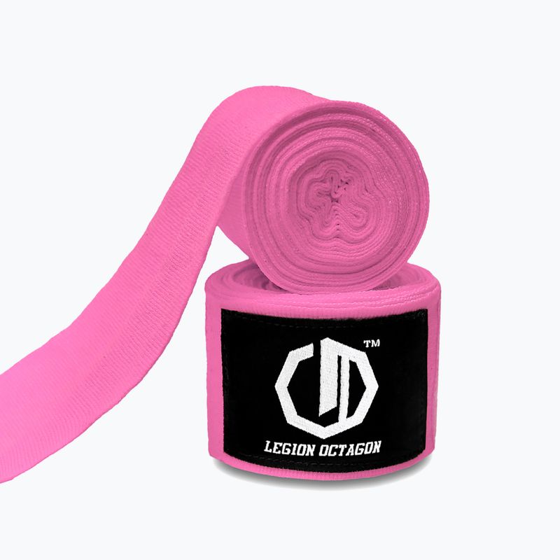 Bandaje de box Octagon Legion Standard 400 cm pink 2