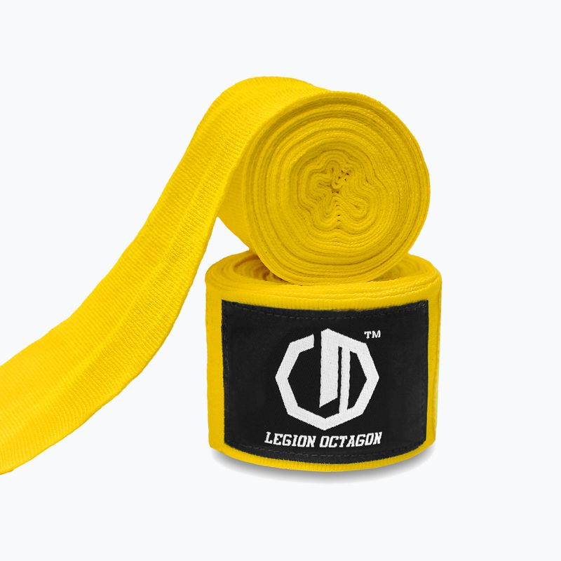 Bandaje de box Octagon Legion Standard 400 cm yellow 2