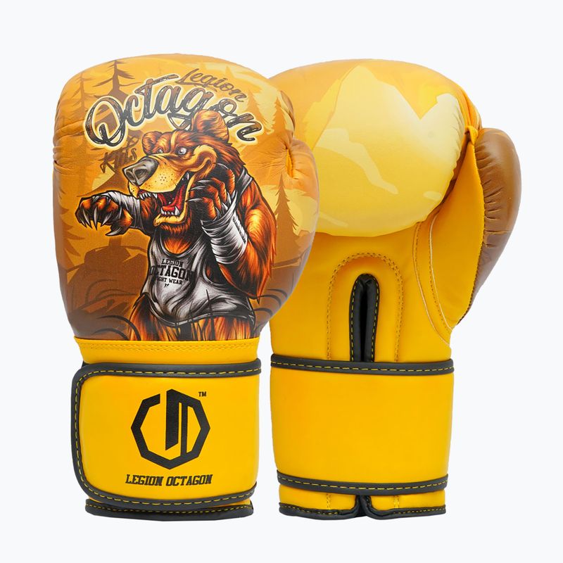 Mănuși de box Octagon Legion Bear yellow/multicolour