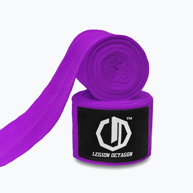 Bandaje de box Octagon Legion Standard 300 cm purple 2