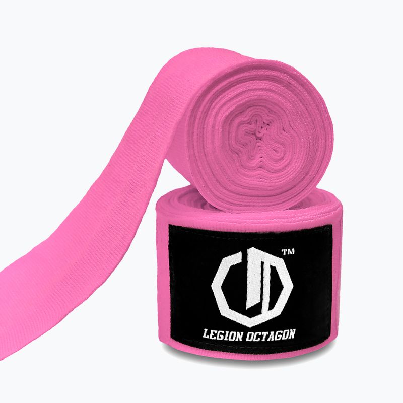 Bandaje de box Octagon Legion Standard 500 cm pink 2