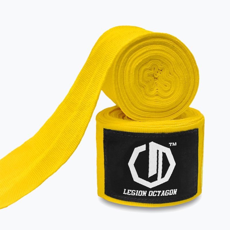 Bandaje de box Octagon Legion Standard 300 cm yellow 2