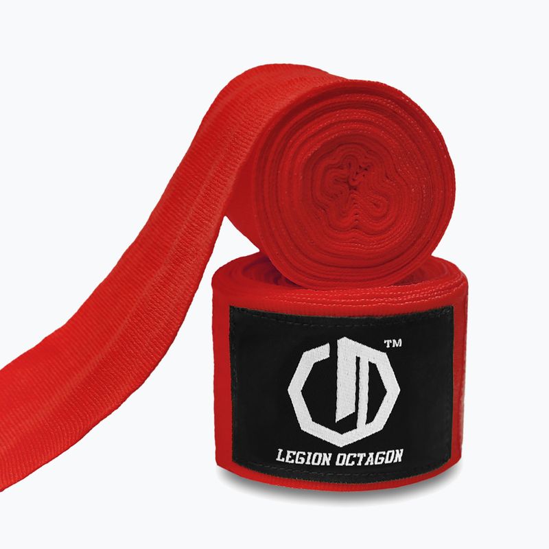 Bandaje de box Octagon Legion Standard 500 cm red 2