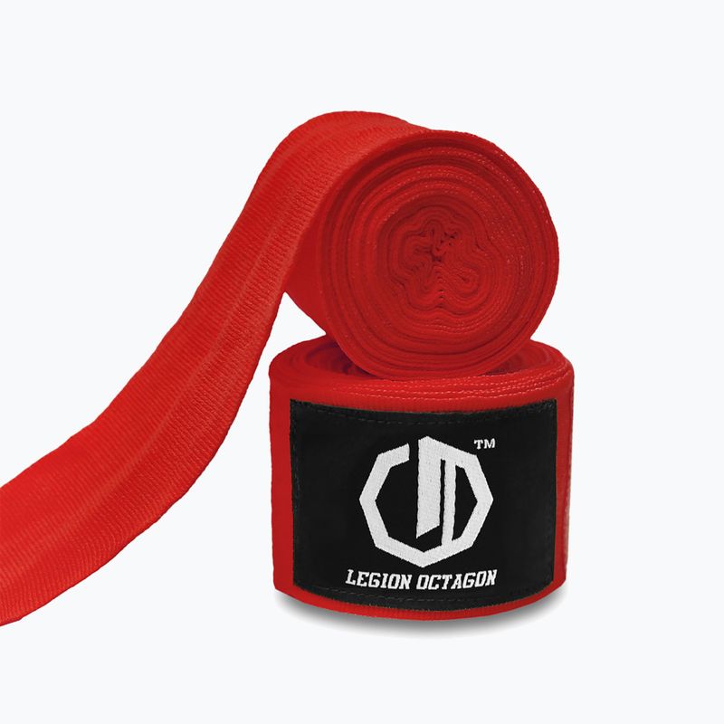 Bandaje de box Octagon Legion Standard 300 cm red 2