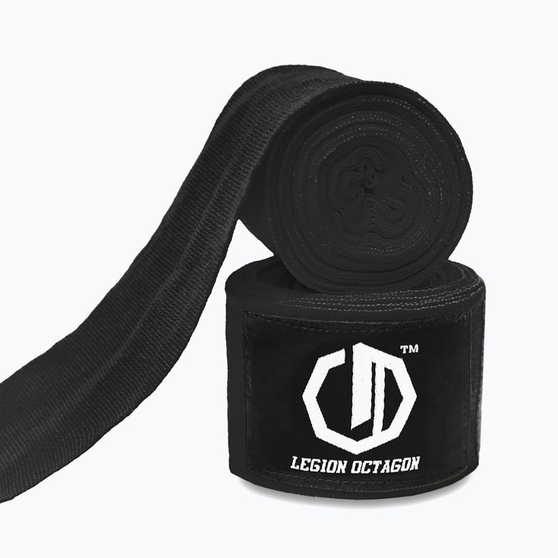 Bandaje de box Octagon Legion Standard 500 cm black/white 2