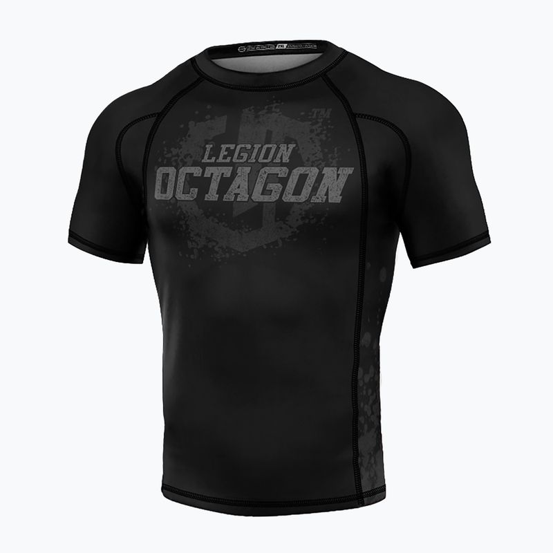 Rashguard pentru bărbați Octagon Legion Premium Grunge black/grey