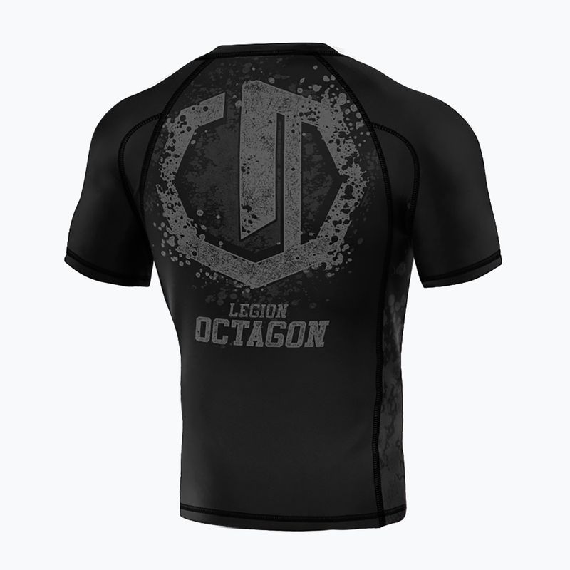 Rashguard pentru bărbați Octagon Legion Premium Grunge black/grey 2