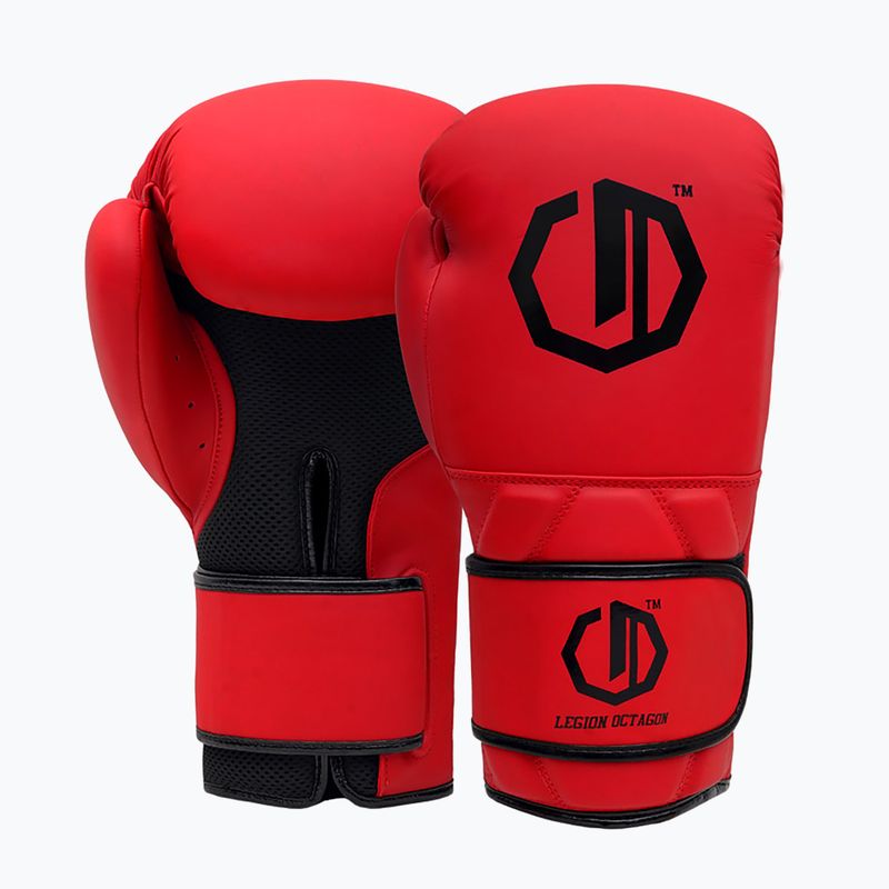 Mănuși de box Octagon Legion Enforcer + dark red bag 2