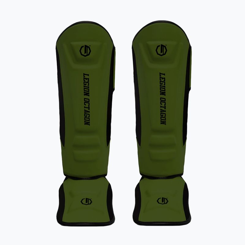 Protecții pentru tibie și picioare Octagon Legion Enforcer dark green 3