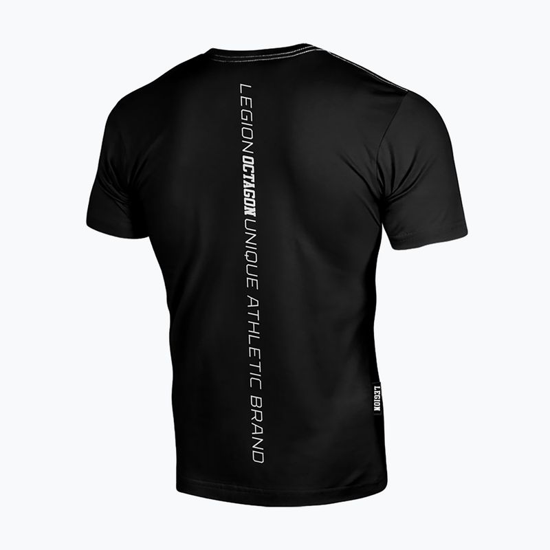 Tricou pentru bărbați Octagon Legion Unique black/white 2