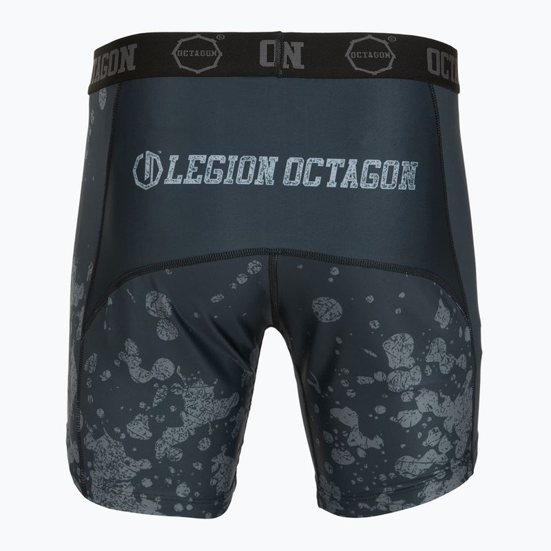 Pantaloni scurți de antrenament pentru bărbați Octagon Legion Grunge black/grey 2