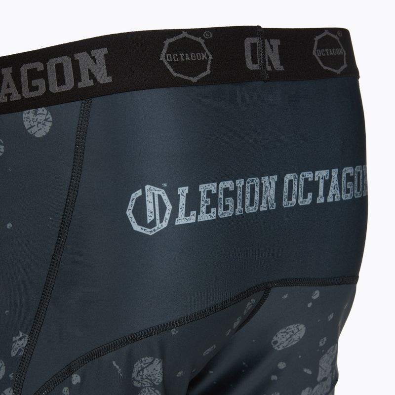 Pantaloni scurți de antrenament pentru bărbați Octagon Legion Grunge black/grey 4