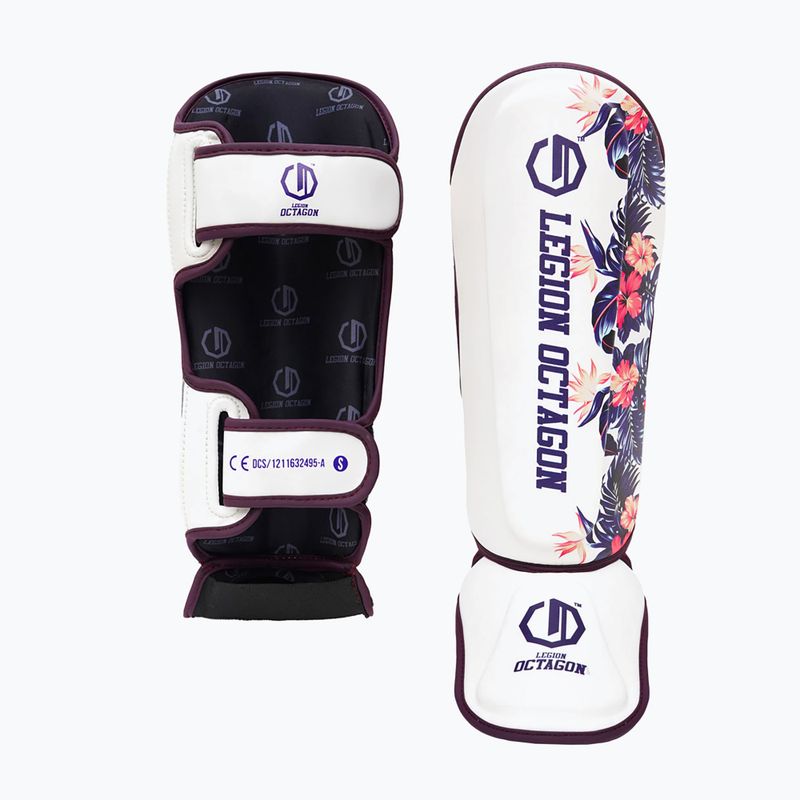 Apărători tibii Octagon Legion Flower white/purple 2