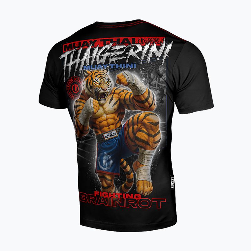 Tricou pentru bărbați Octagon Legion Brainrot Thaigerini Muaythini black/multicolor 2