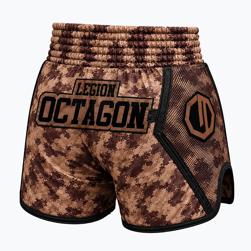 Pantaloni scurți de antrenament Octagon Legion Kickboxing/Muay Thai Premium desert storm 2