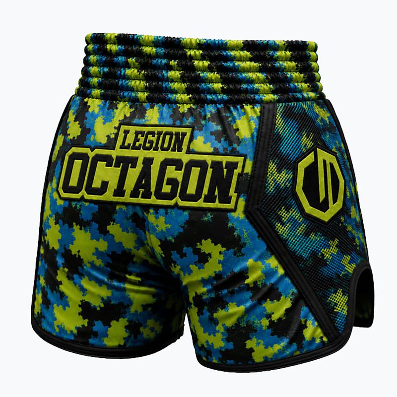 Pantaloni scurți de antrenament Octagon Legion Kickboxing/Muay Thai Premium toxic unit 2