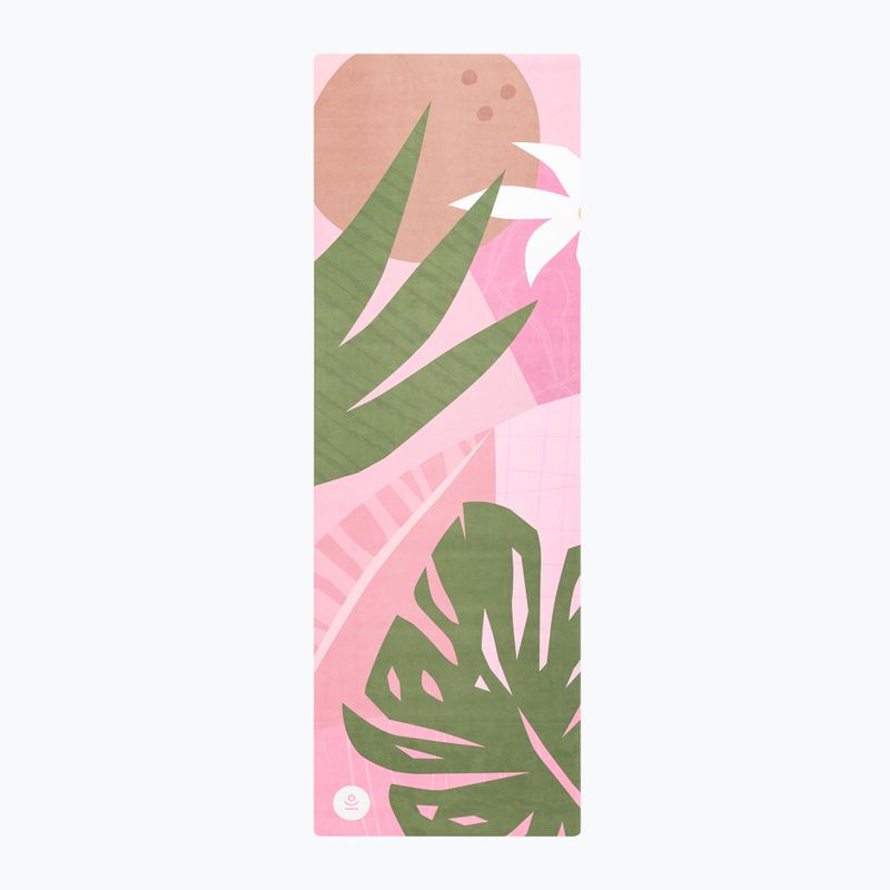 Covoraș de yoga Moonholi TROPICANA TRAVEL roz SKU-120 2