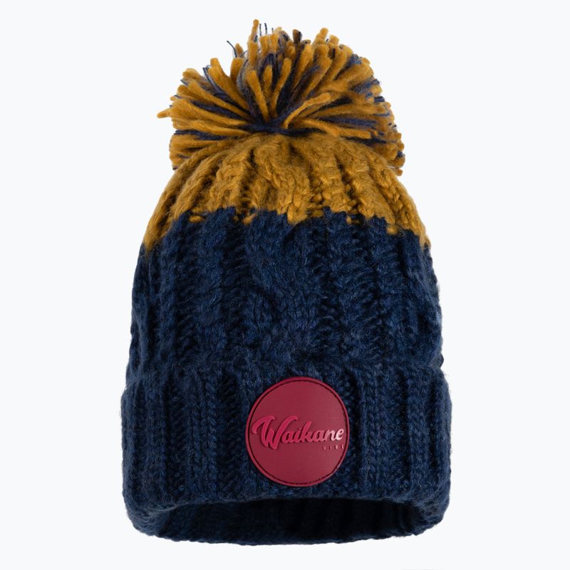 Șapcă de iarnă Waikane Winter Cap Albastru marin-Mustard 1009 2